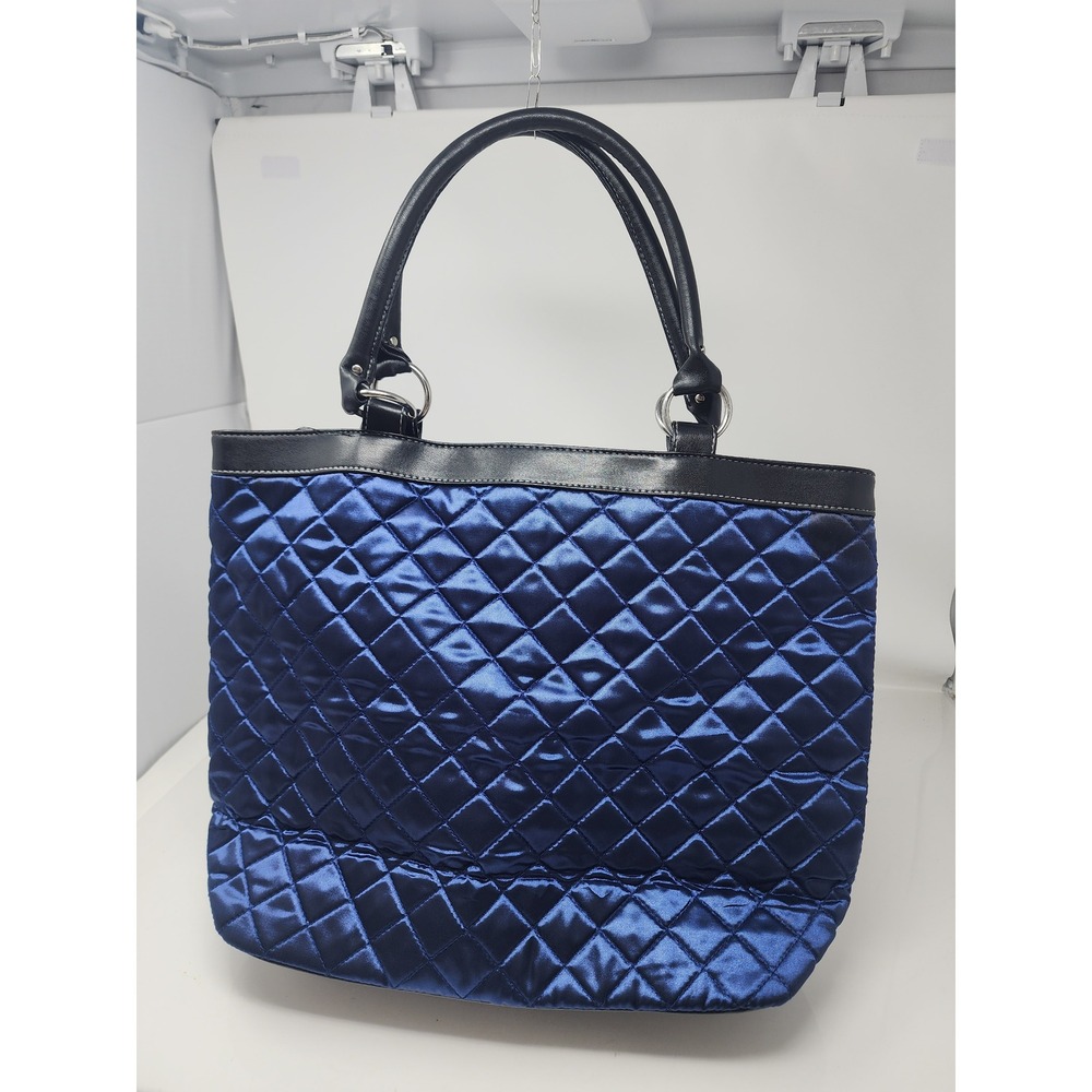 NBA Womens Minnesota Timberwolves Quilted Tote Bag Satin Blend Casual Size OS - Picture 7 of 10